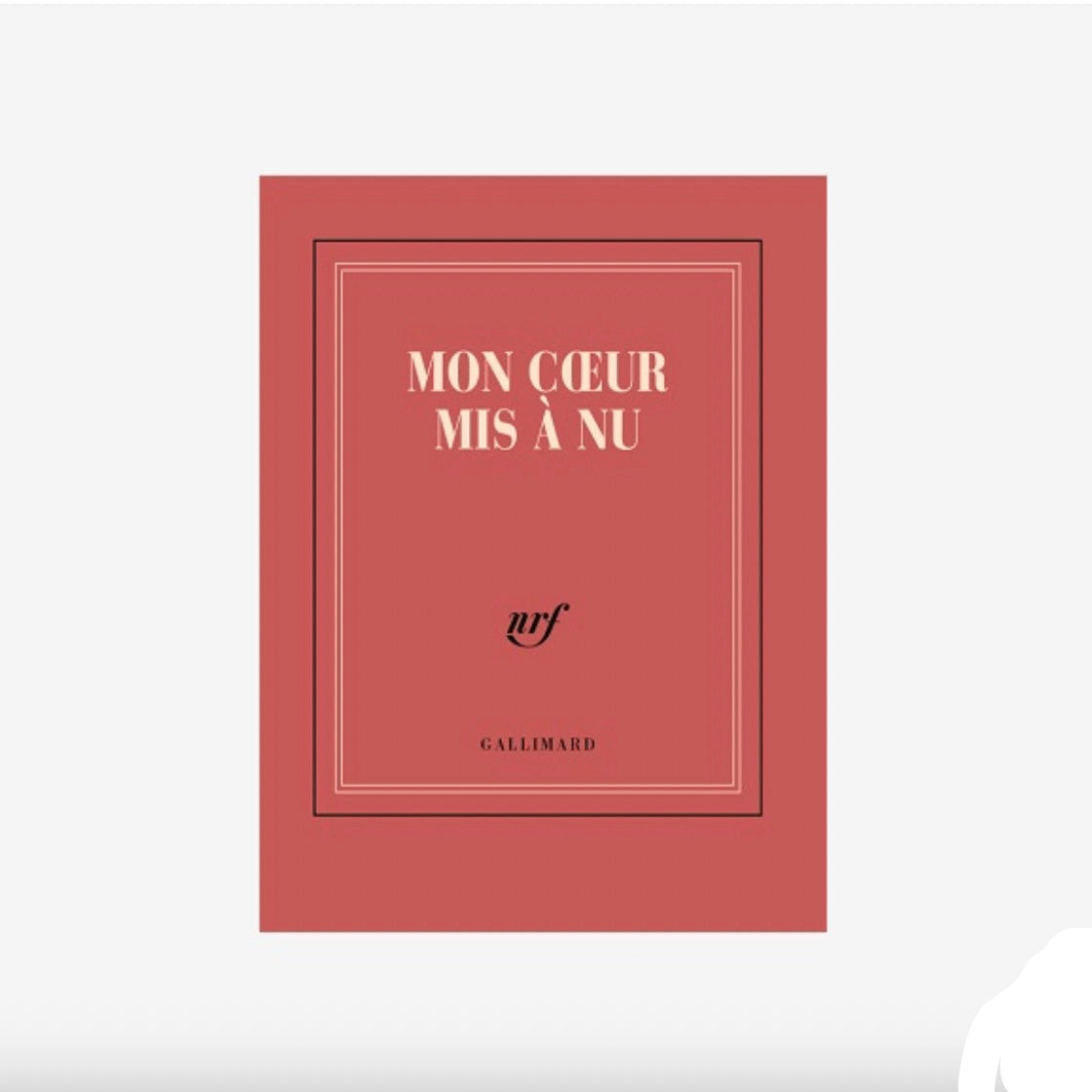 Carnet de poche " Mon coeur mis à nu "