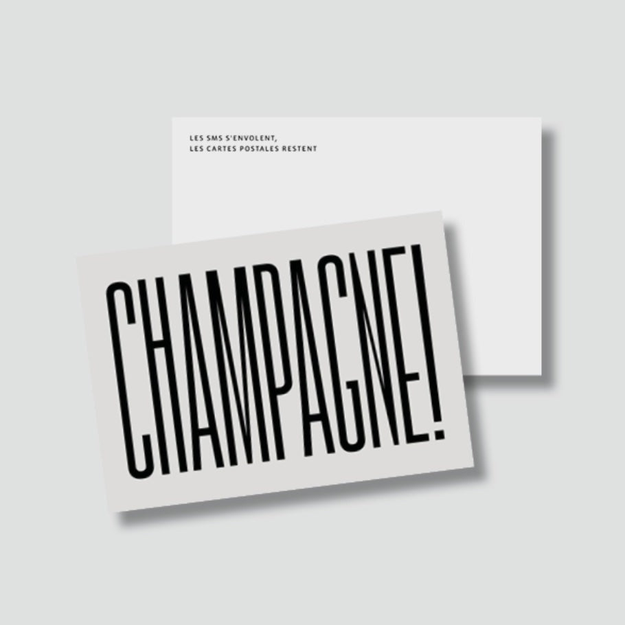 Carte Postale Champagne !