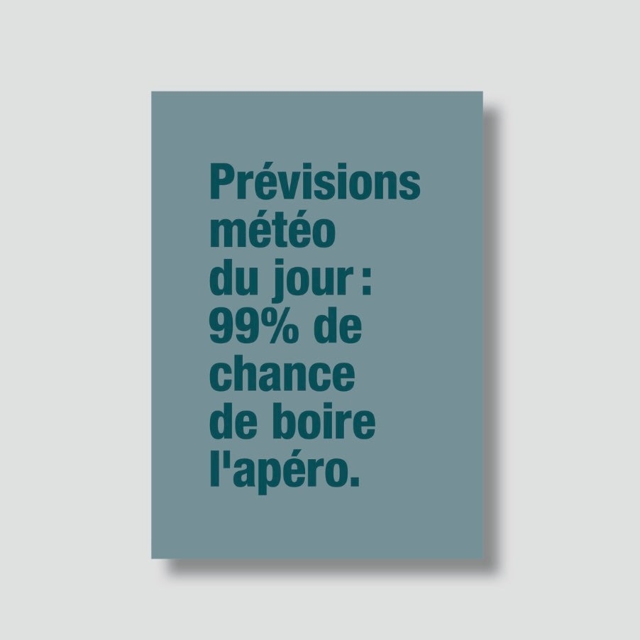 Carte Postale Prévisions météo du jour