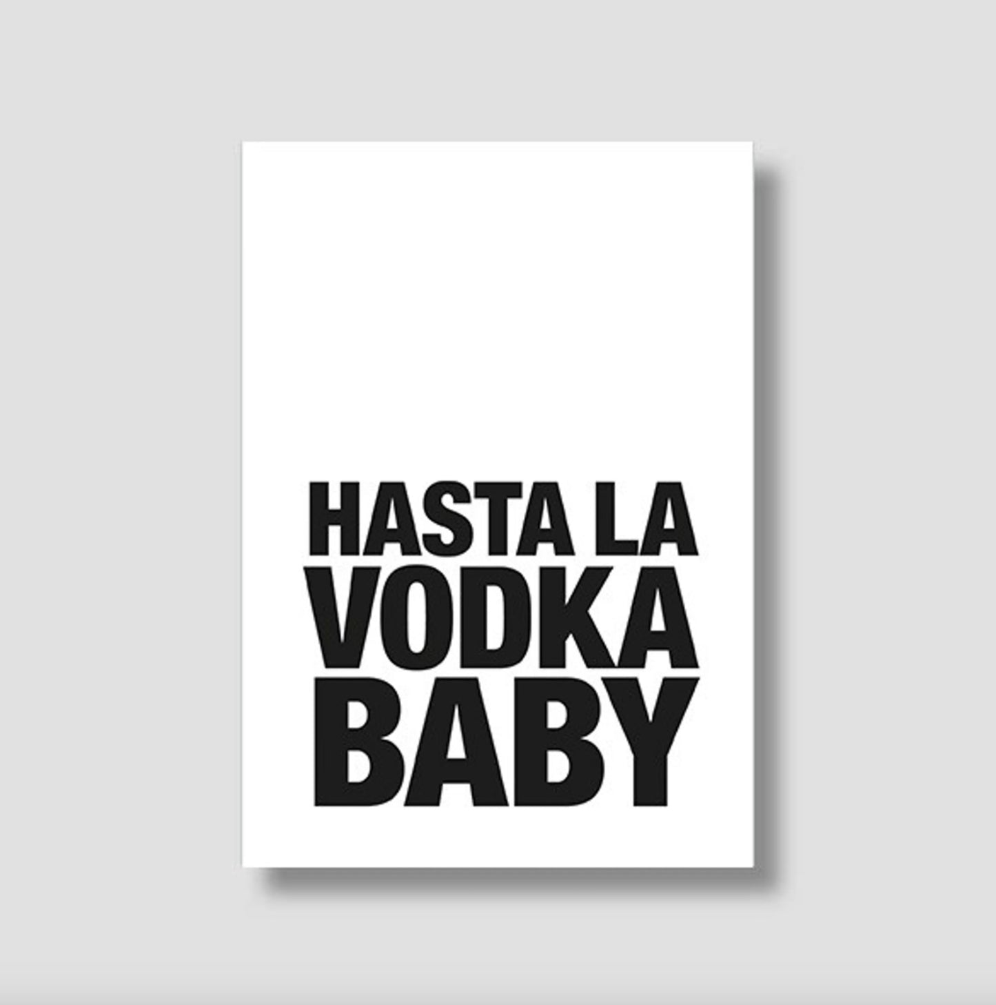 Carte Postale Hasta la Vodka baby