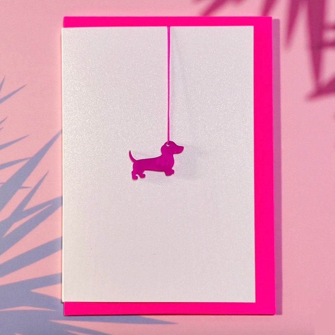 Carte étiquette teckel amovible