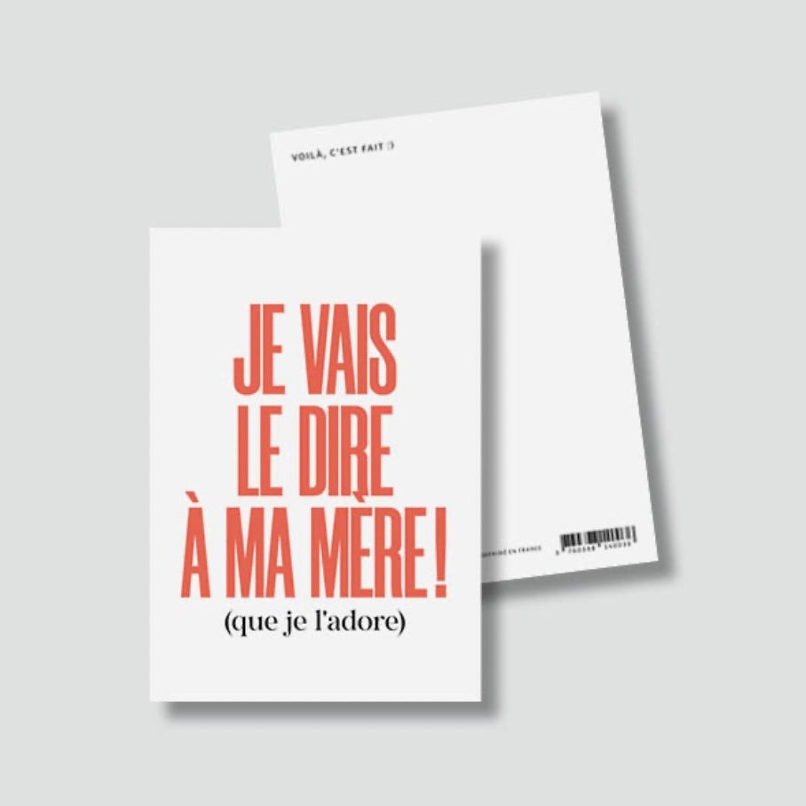 Carte Postale Ma mère a tout reussi dans sa vie
