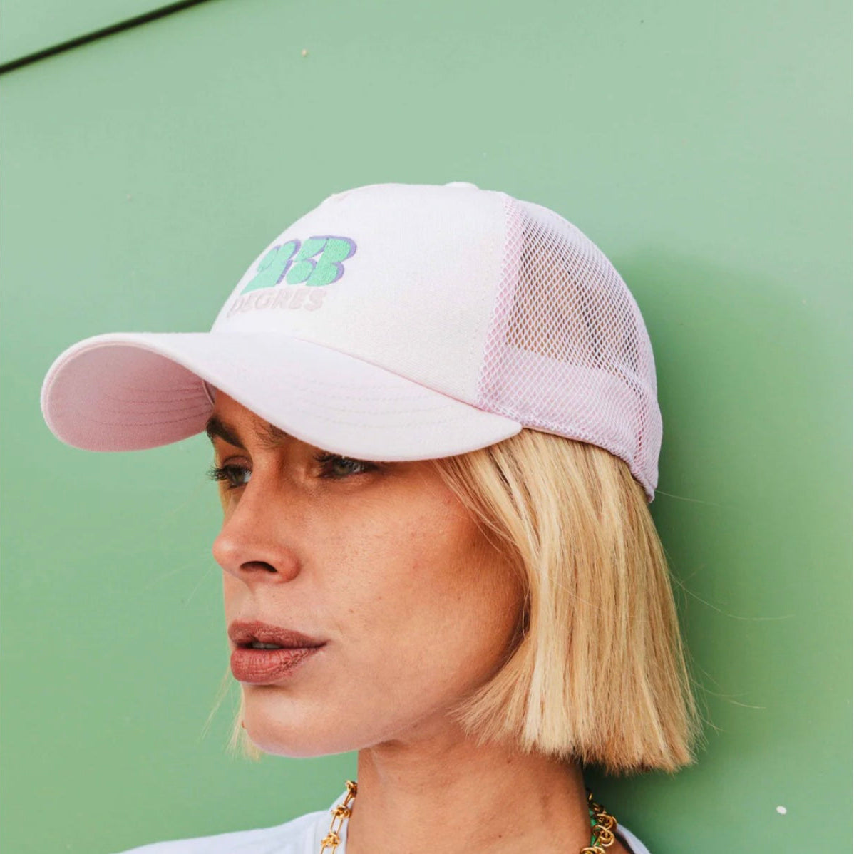 Casquette SUNSHINE rose pâle