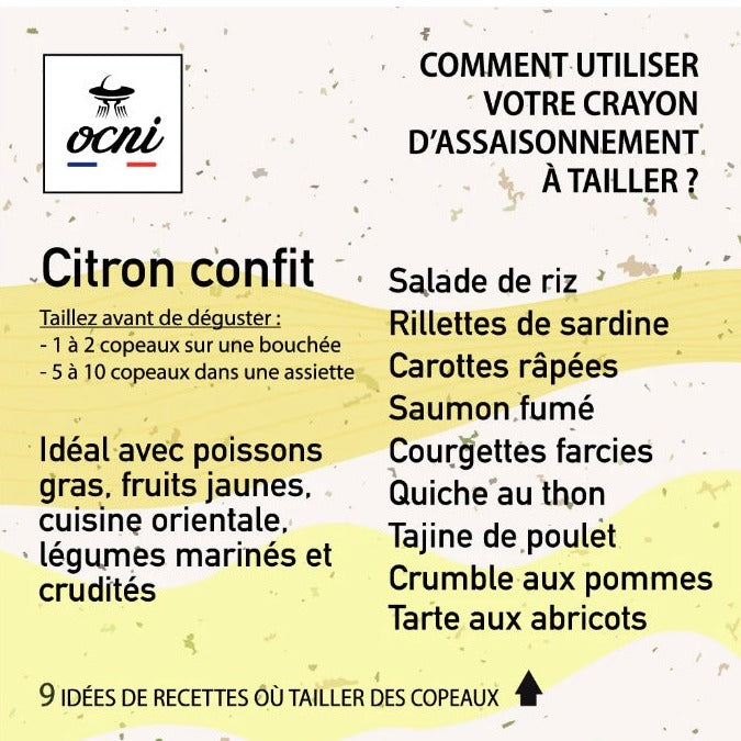 Coffret Découverte 3 crayons -Citron confit / Piment et ail / Basilic