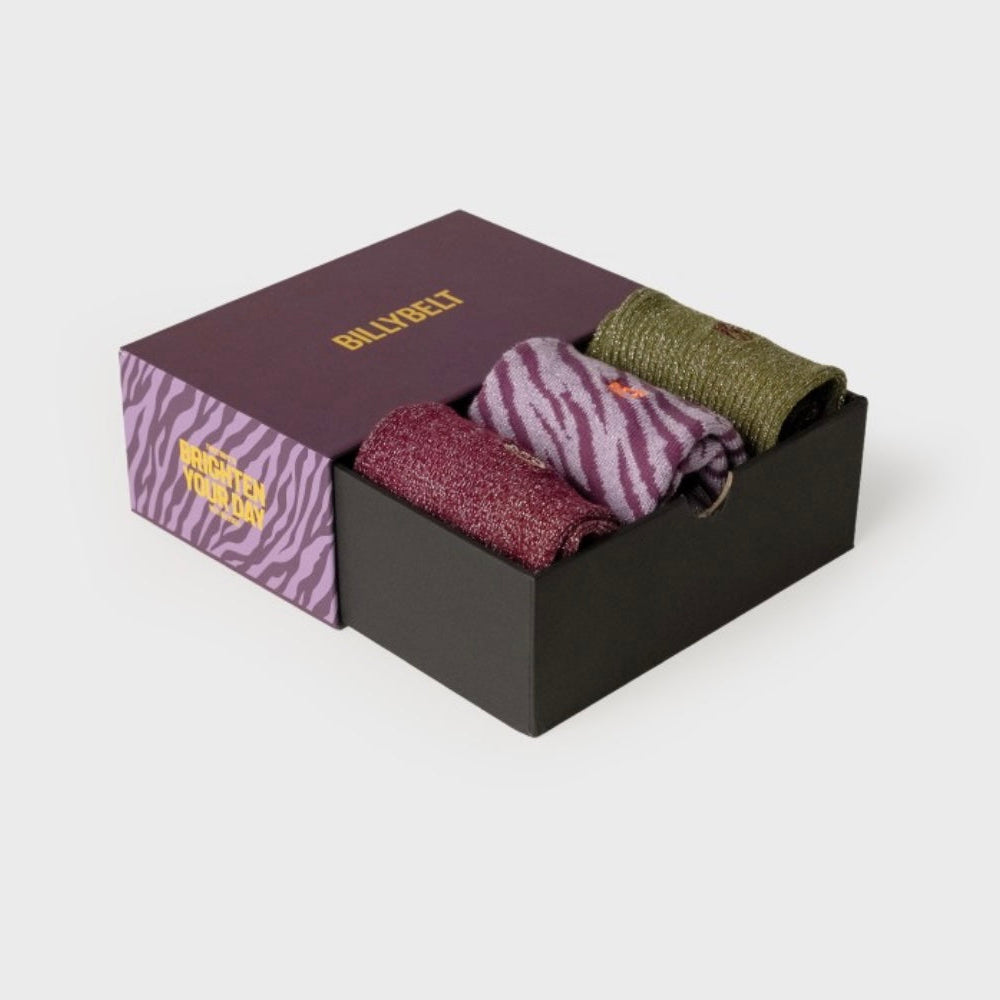 Coffret chaussettes Brighten Your Day violet