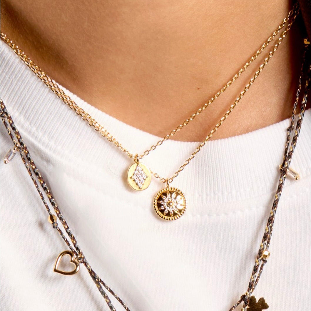 Collier Gold Flower