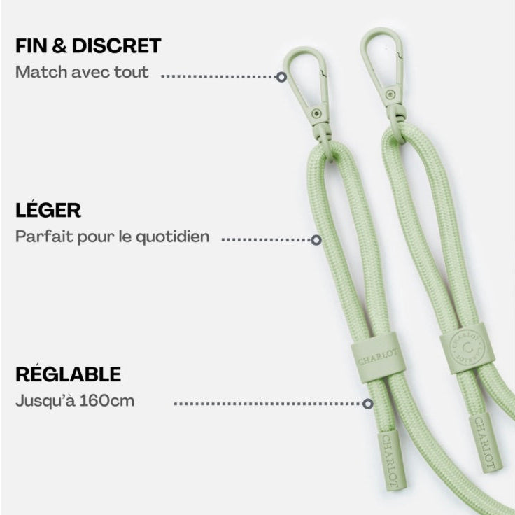 Cordon téléphone - Sauge