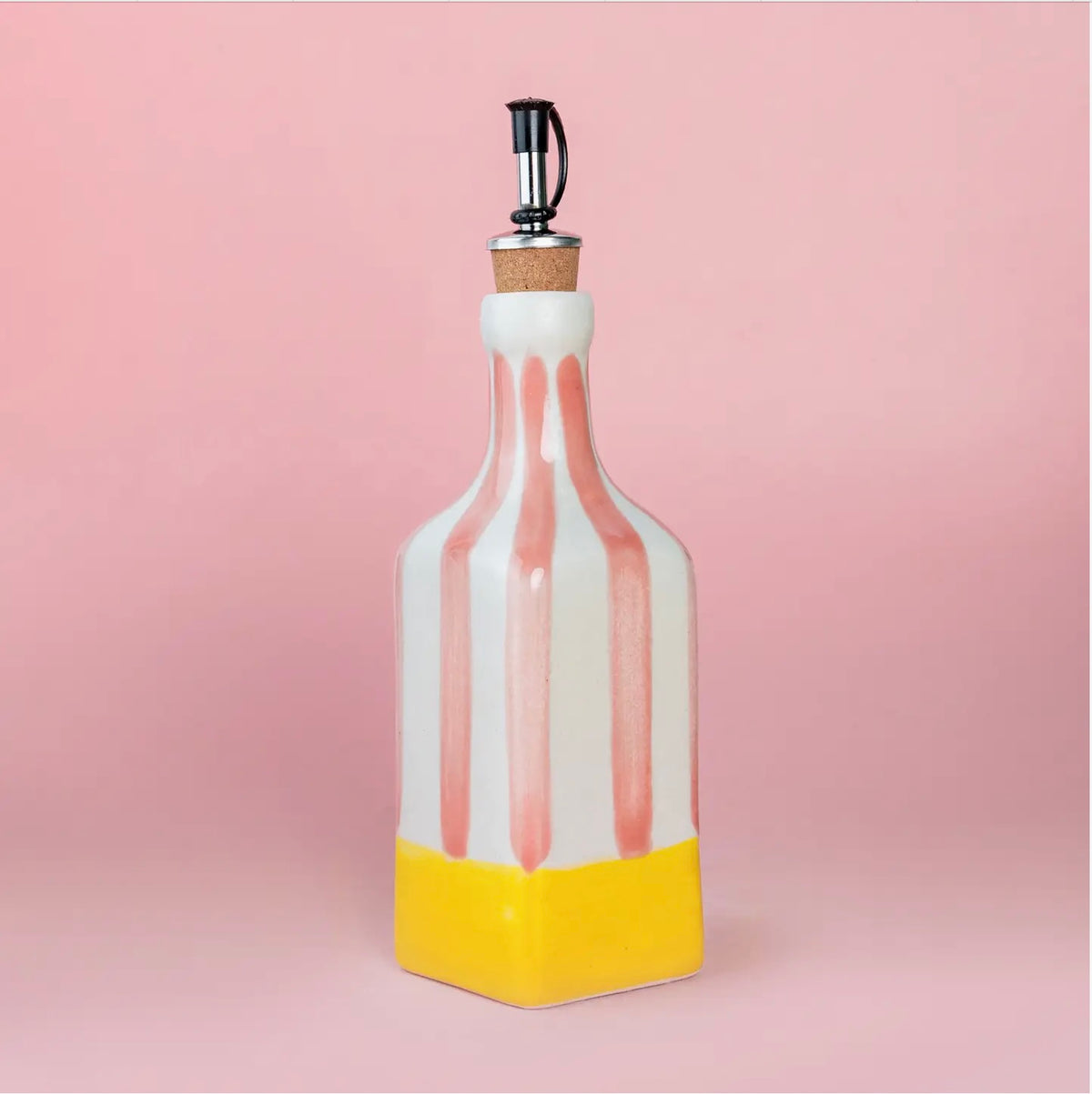 Distributeur d'huile d'olive en céramique artisanale – 475ml alfar tierra cocida La cachette de M