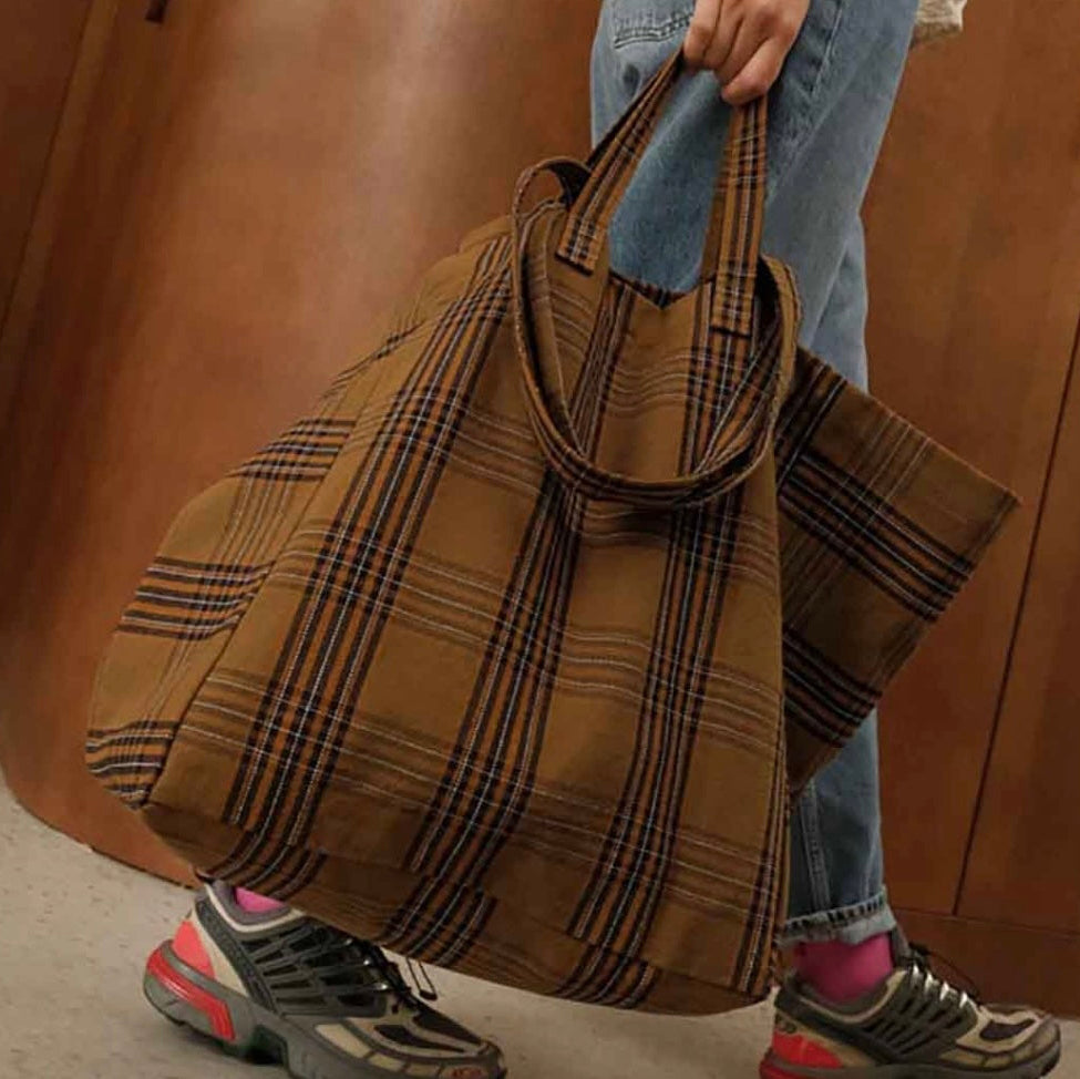 Sac cabas tartan