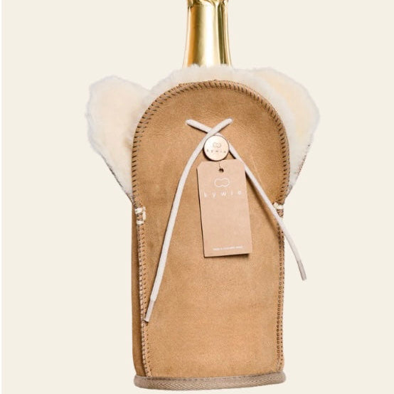 Étui Isotherme Champagne – KYWIE Camel Suède