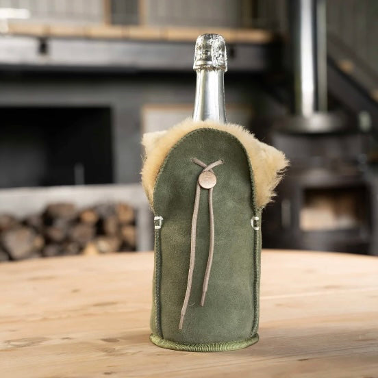 Étui Isotherme Champagne – KYWIE olive suede