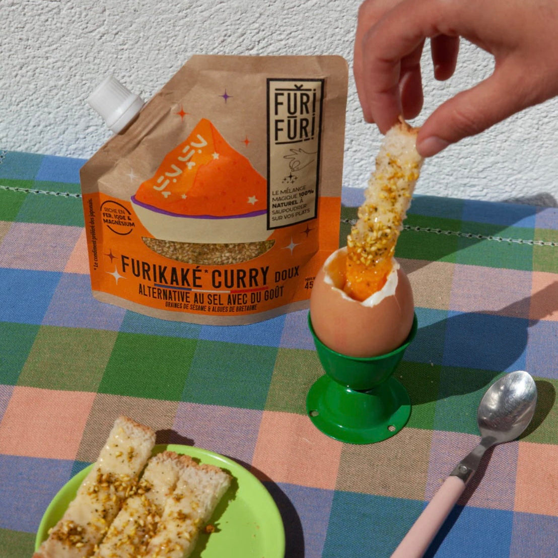 FURIKAKE CURRY DOUX - Alternative au sel - Condiment sésame & algues