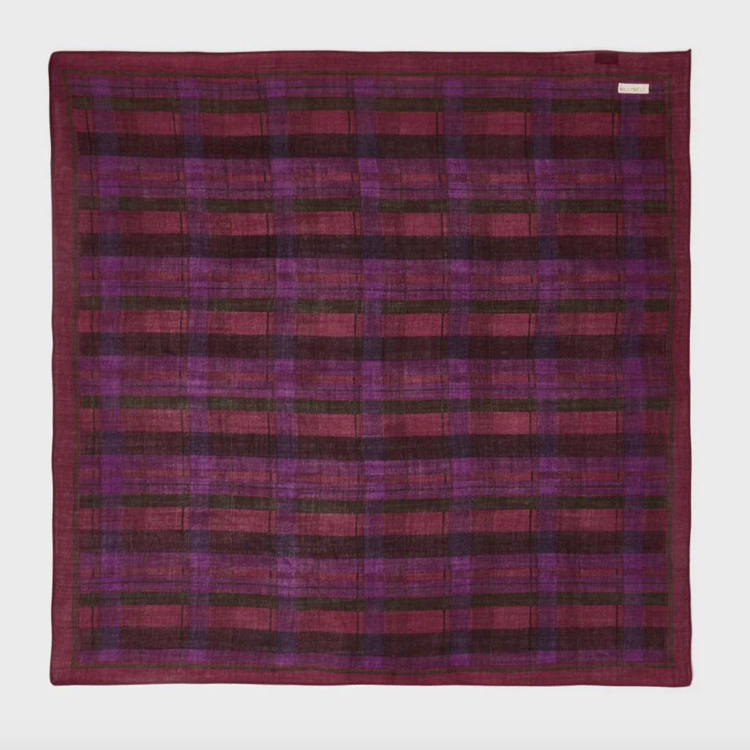 Foulard 100% laine violette