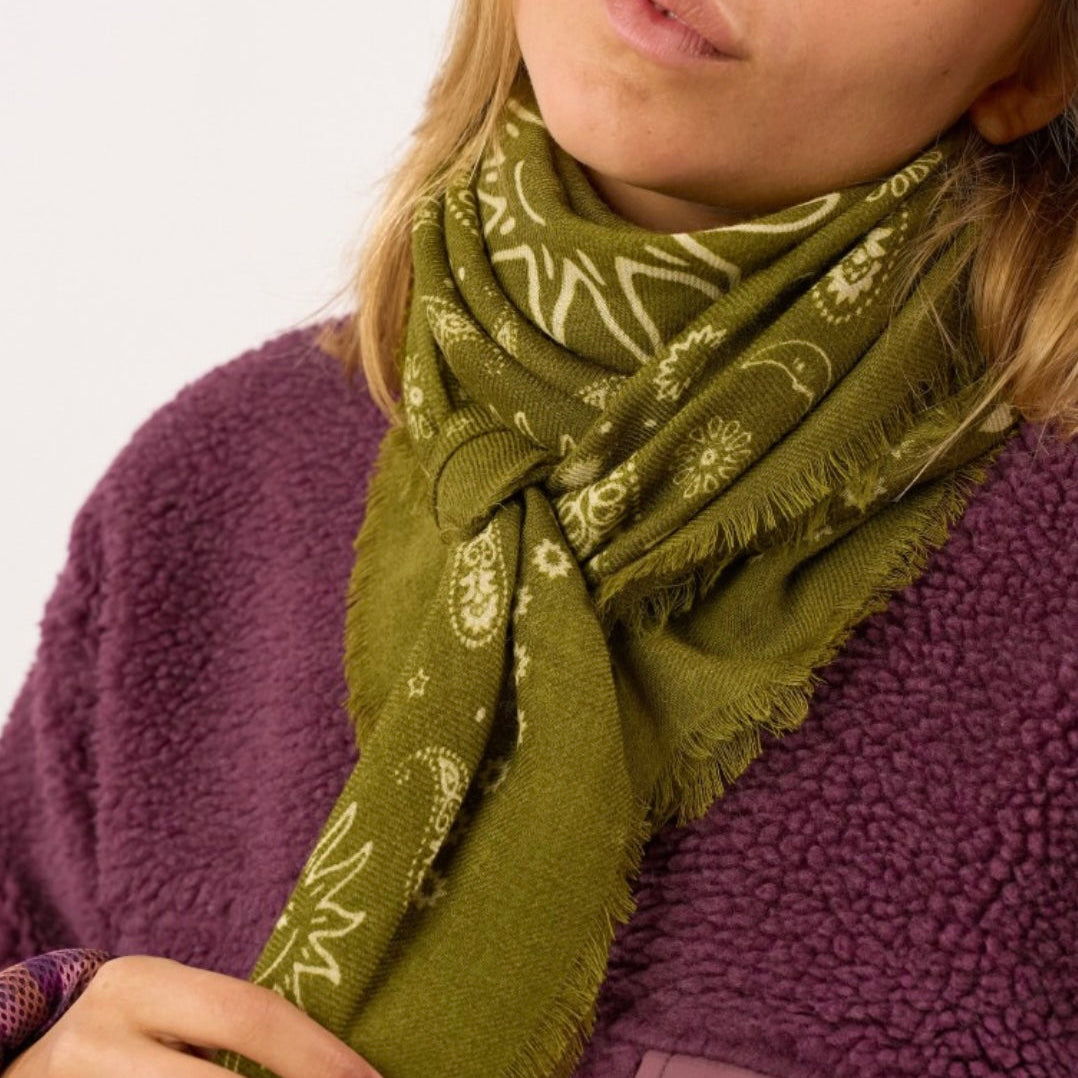 Foulard Louise Kaki