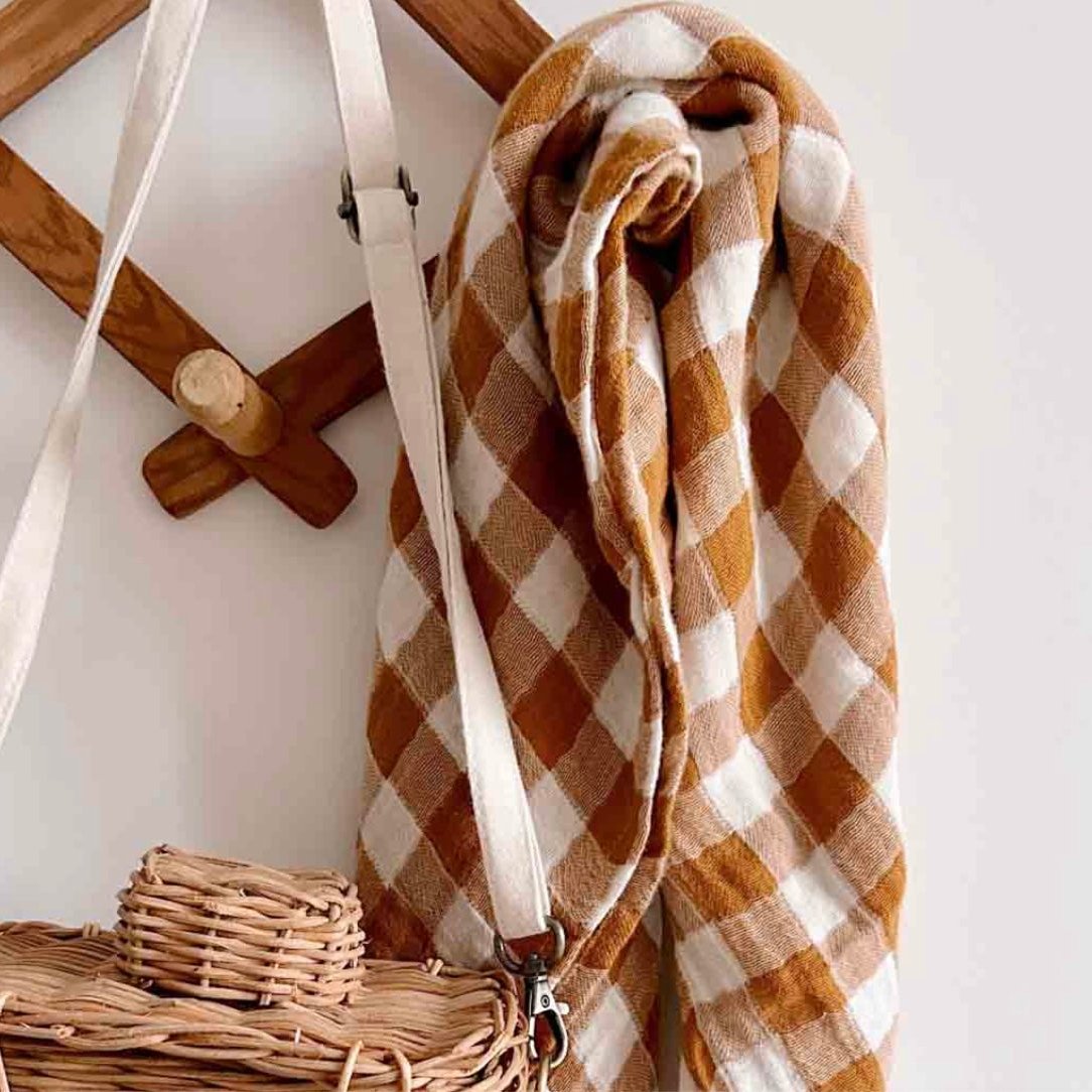 Foulard Vichy Caramel