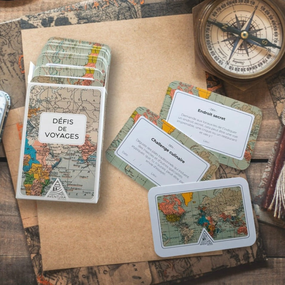 Jeu défis de voyage