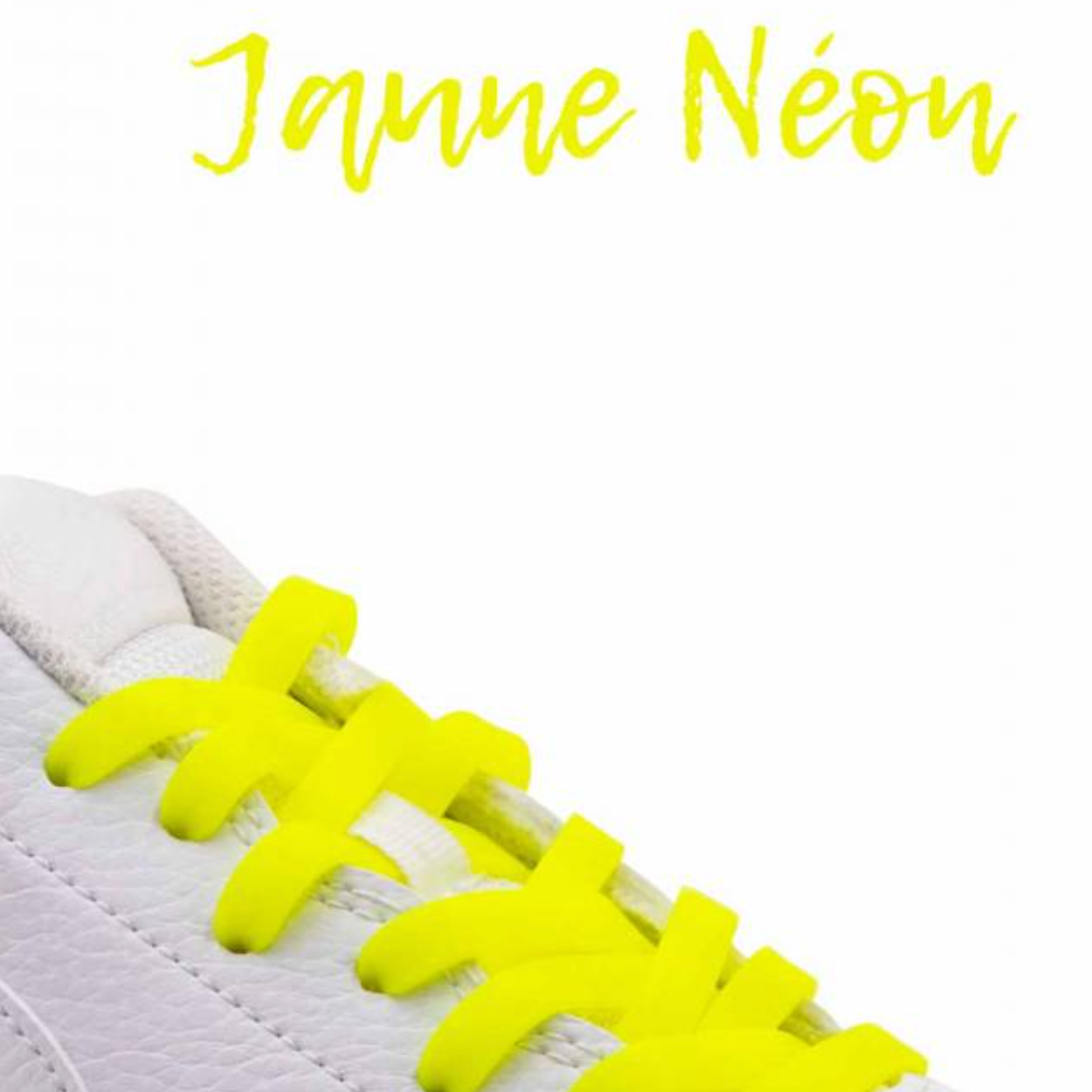 Lacets large Jaune néon