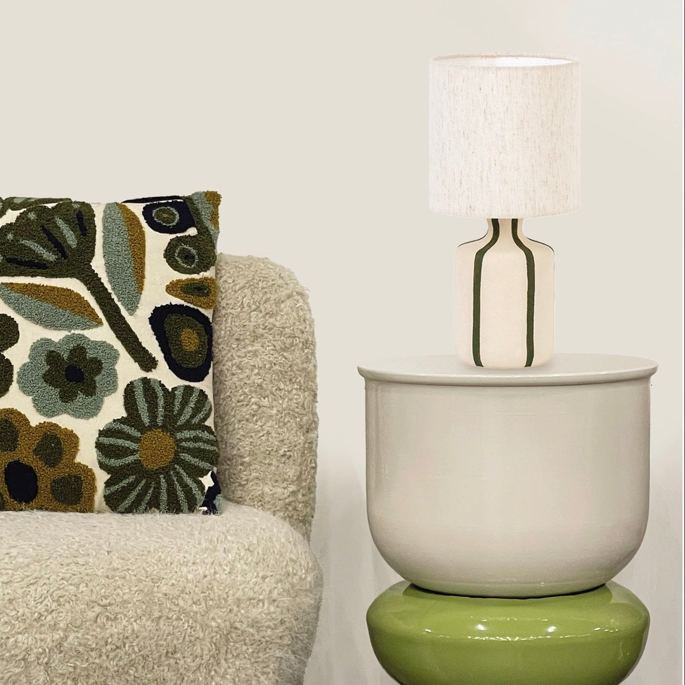 Lampe Camille Kaki