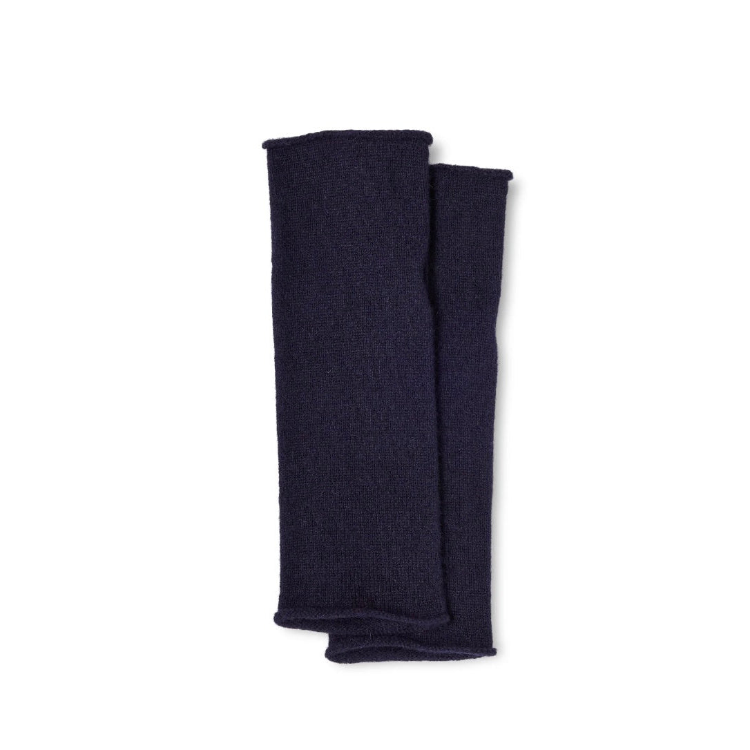 Mitaines Laine et Angora Navy Mix