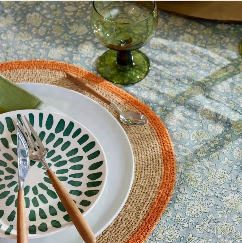 Nappe bleu et vert