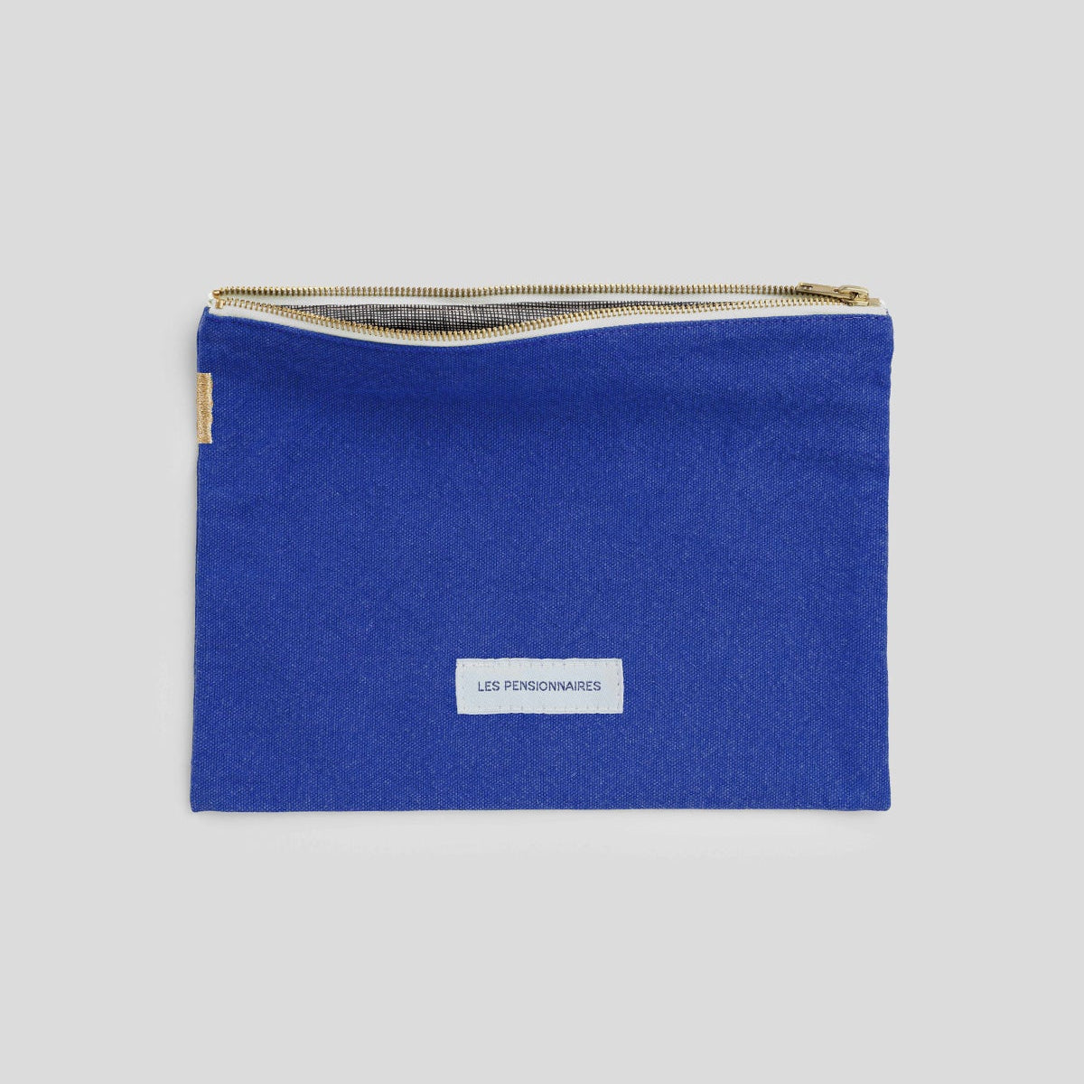 Petite pochette en toile de coton bio - Bleu Outremer
