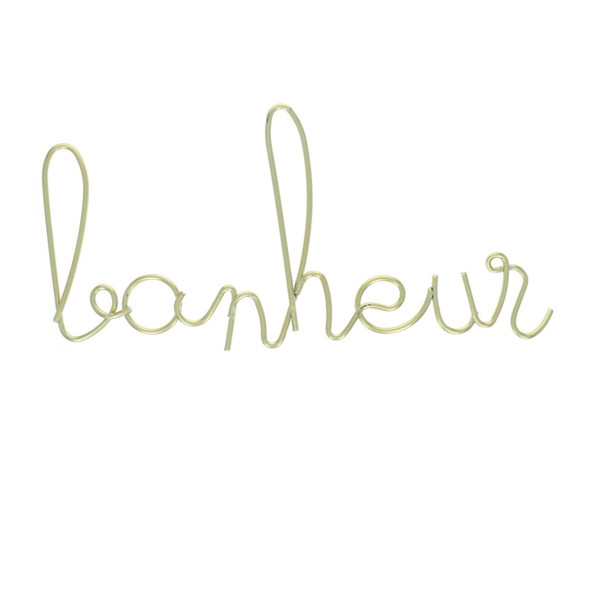 Petit mot Bonheur en métal