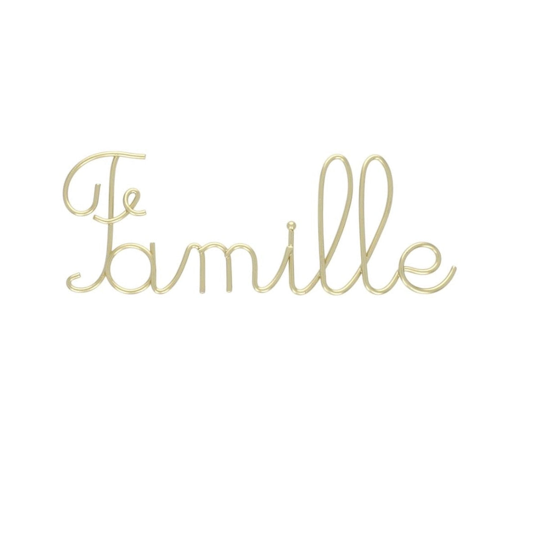 Petit mot Famille en métal