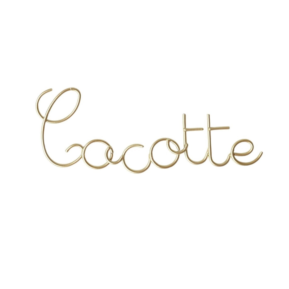 Petit mot Cocotte en métal