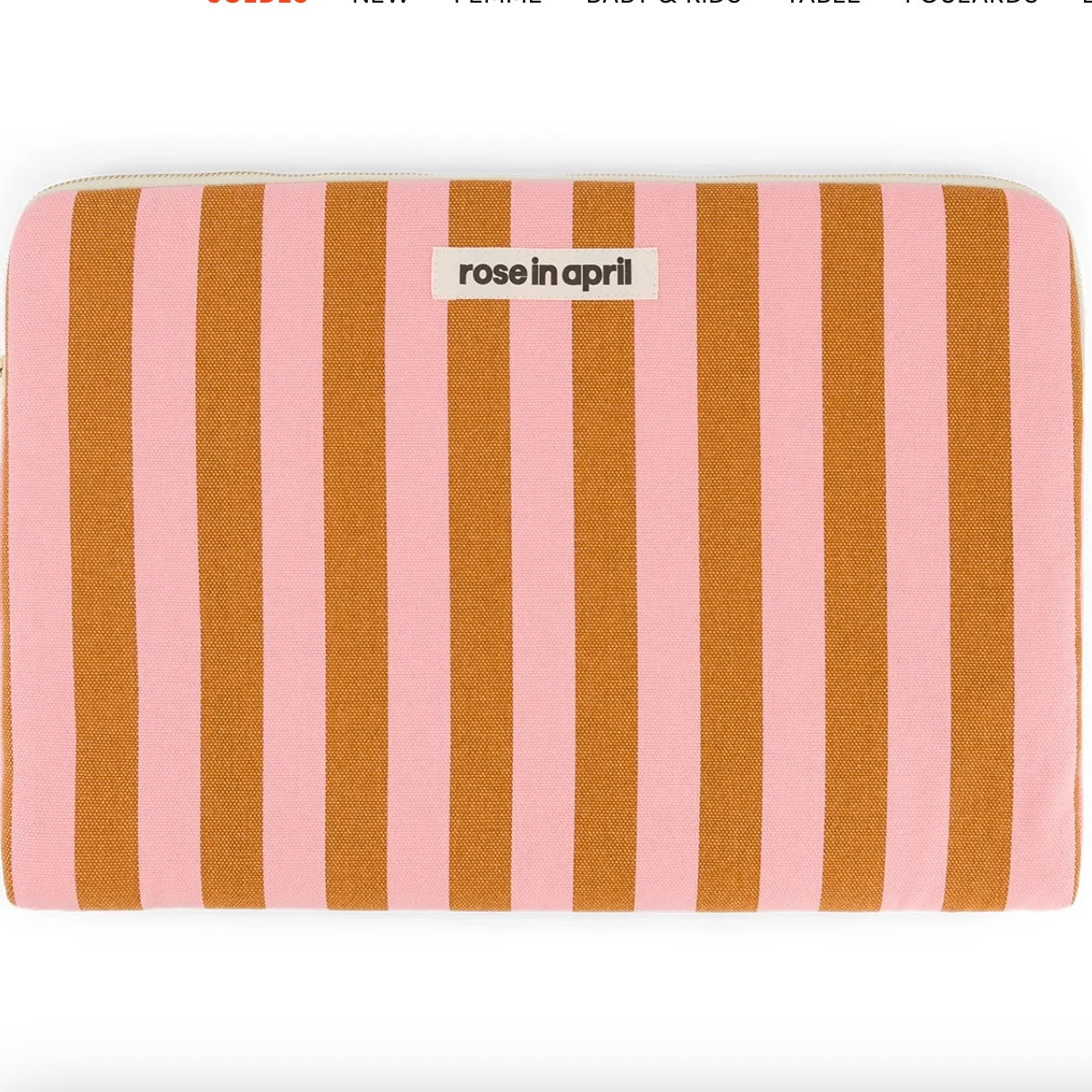 Pochette Ordinateur Strawberry & caramel