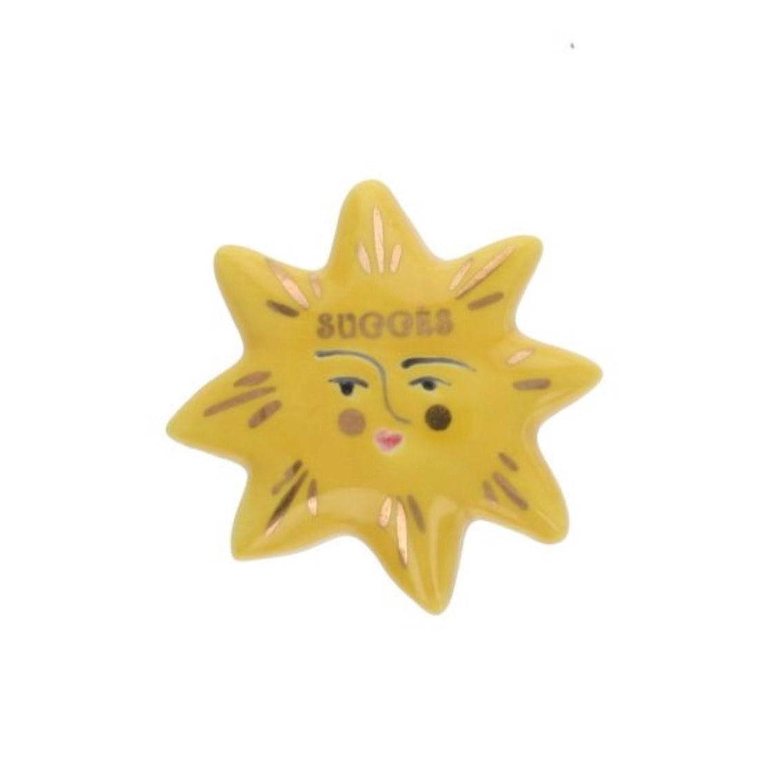 Porte bonheur Soleil jaune succès