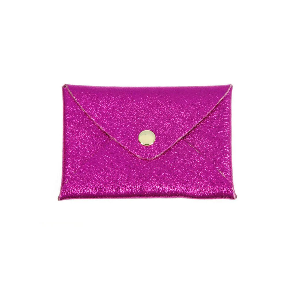 Porte cartes Origami Rose fuschia