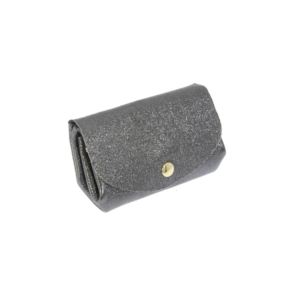 Porte monnaie accordeon- gris anthracite