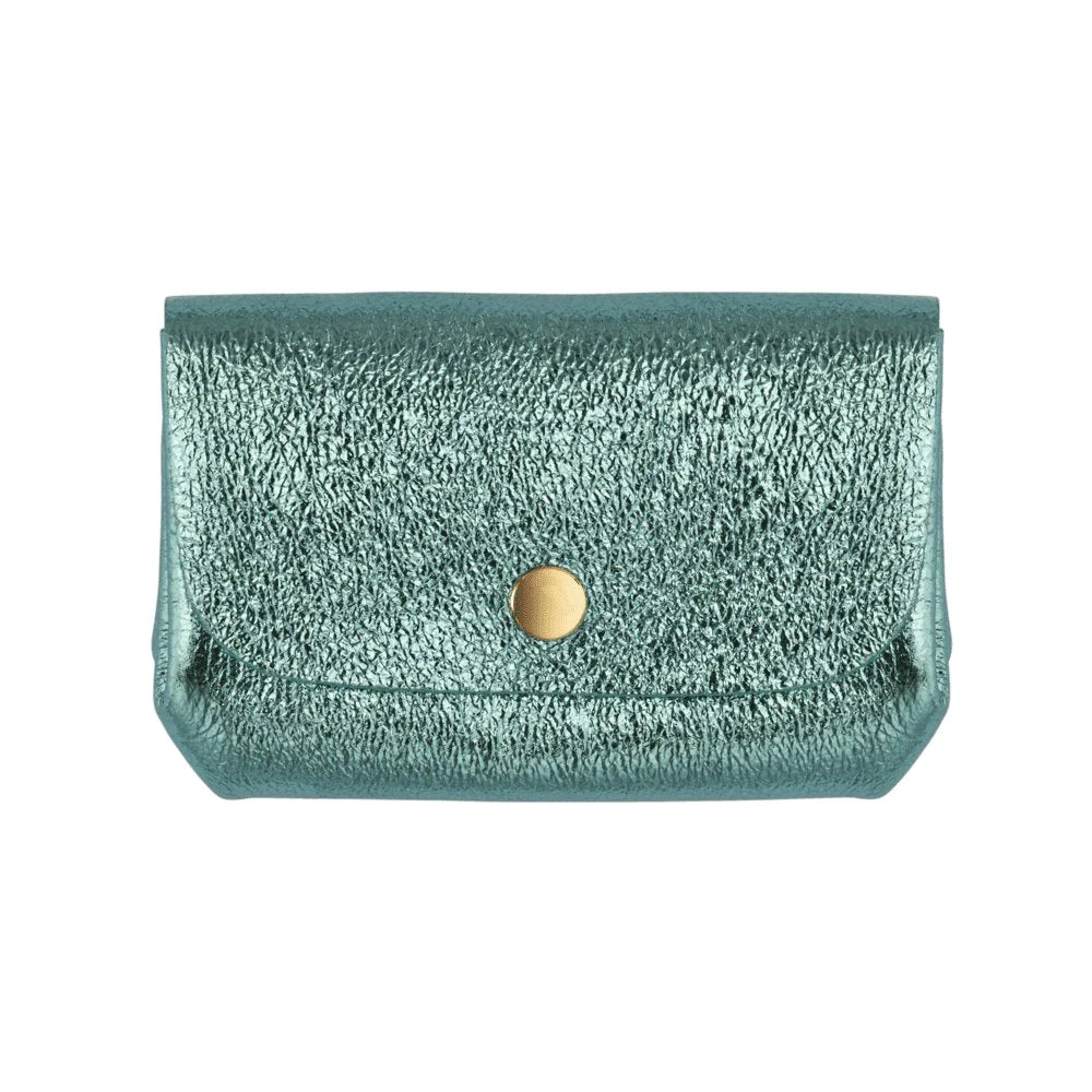 Porte monnaie accordeon- Bleu menthe