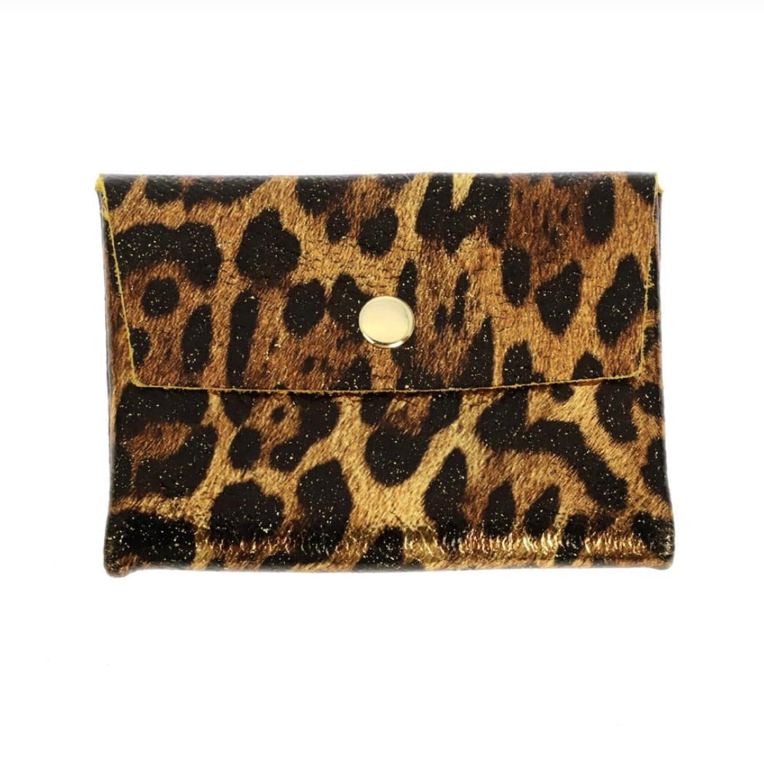 Porte monnaie double - Léopard