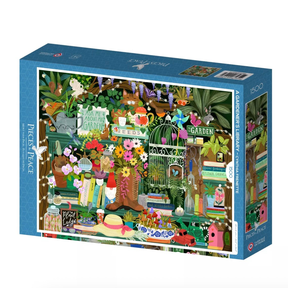 Puzzle 1500 pièces La bibliothèque du jardinier