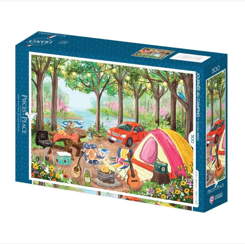Puzzle 500 pièces - Journée au Camping