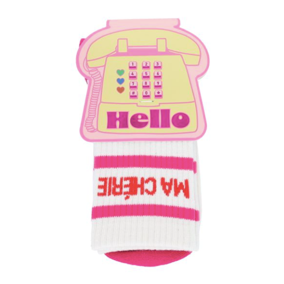 chaussettes message ma cherie coton roodoudou