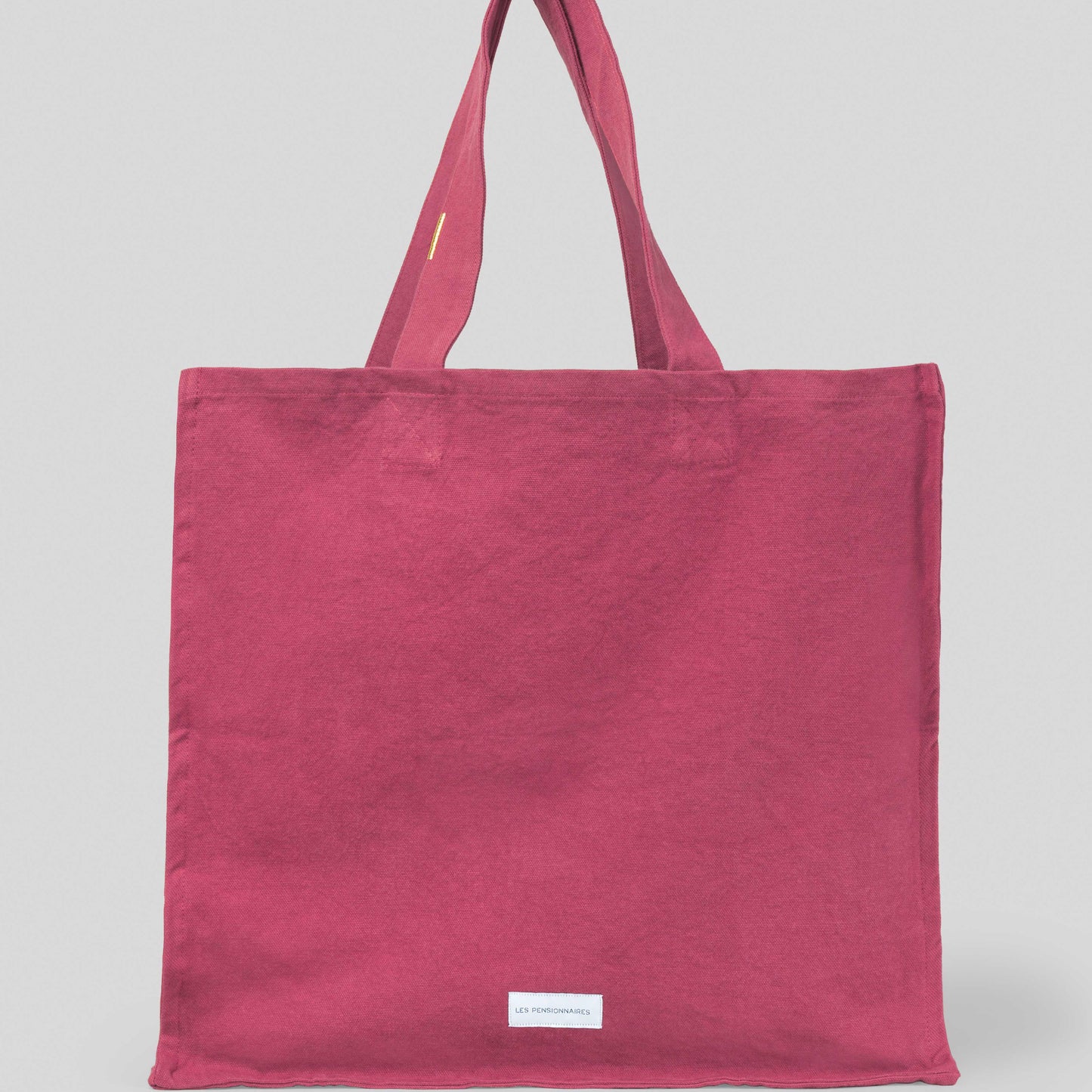 Grand cabas en toile de coton bio - Rose Framboise