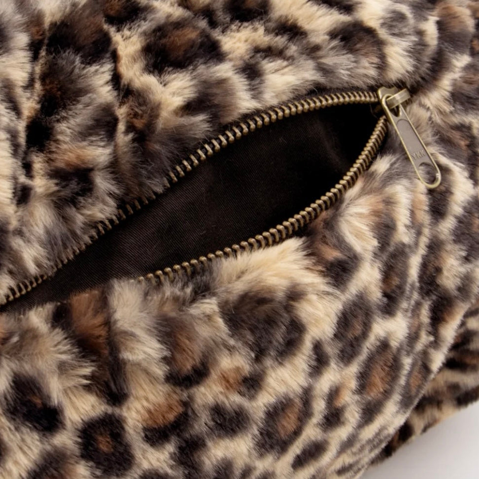 Sac Rosa fausse fourrure léopard