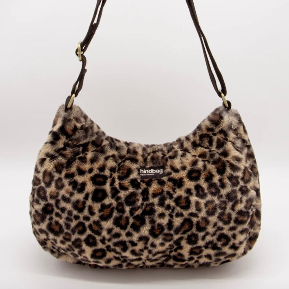 Sac Rosa fausse fourrure léopard