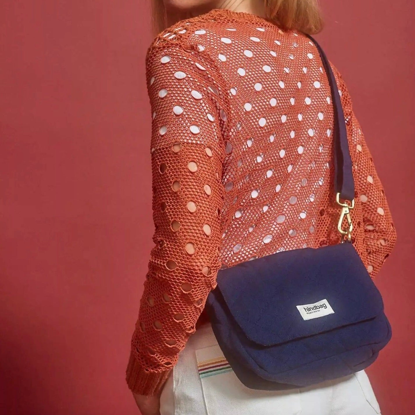Sac à main matelassé Margault Marine