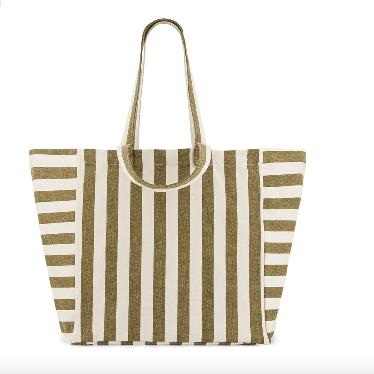 Sac cabas olive & crème