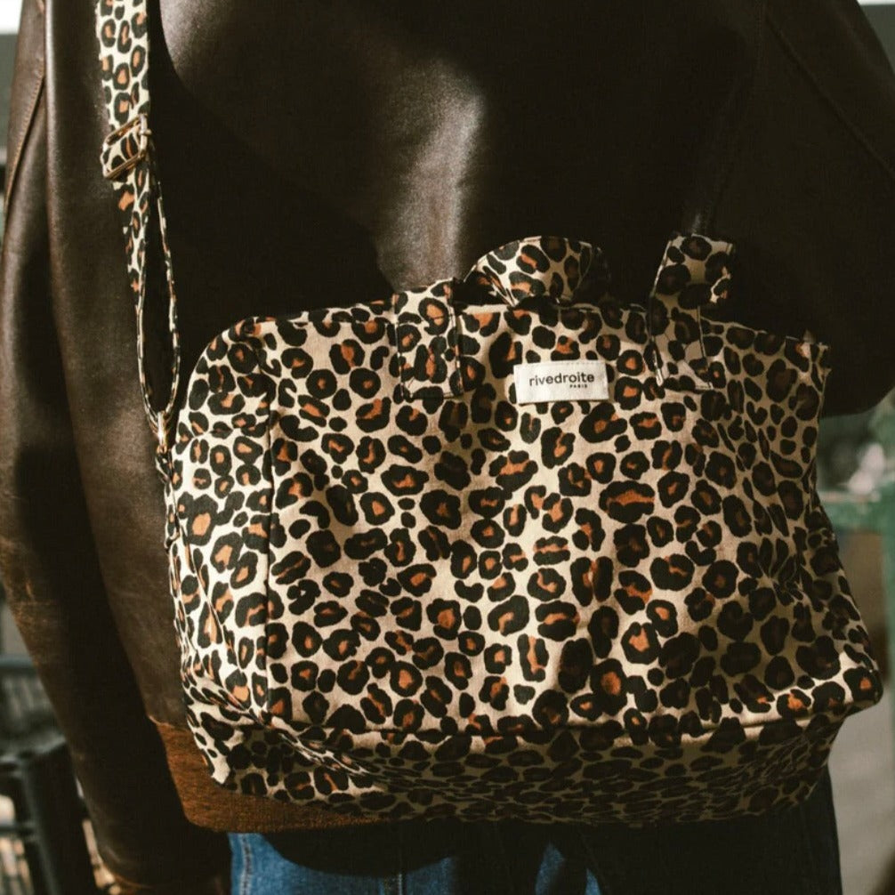 City Bag Sauval - Léopard beige Sand