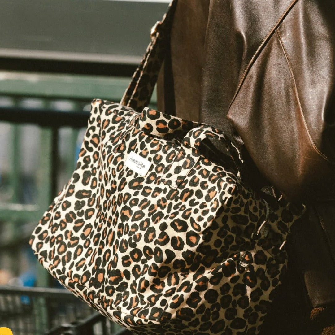 City Bag Sauval - Léopard beige Sand