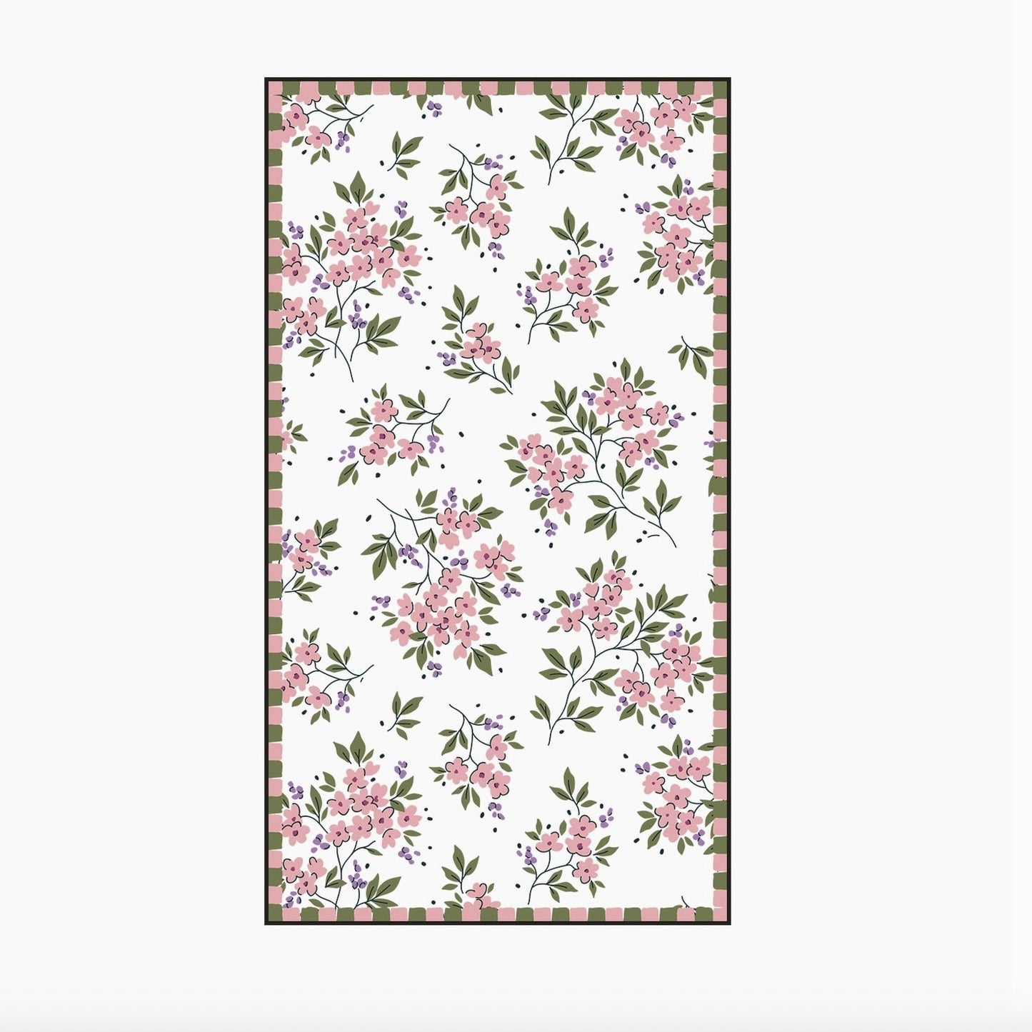 Serviette en papier rectangle fleurs de cerisier