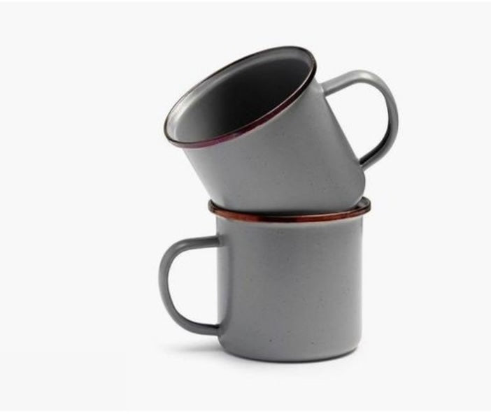 Set de 2 tasses en émail