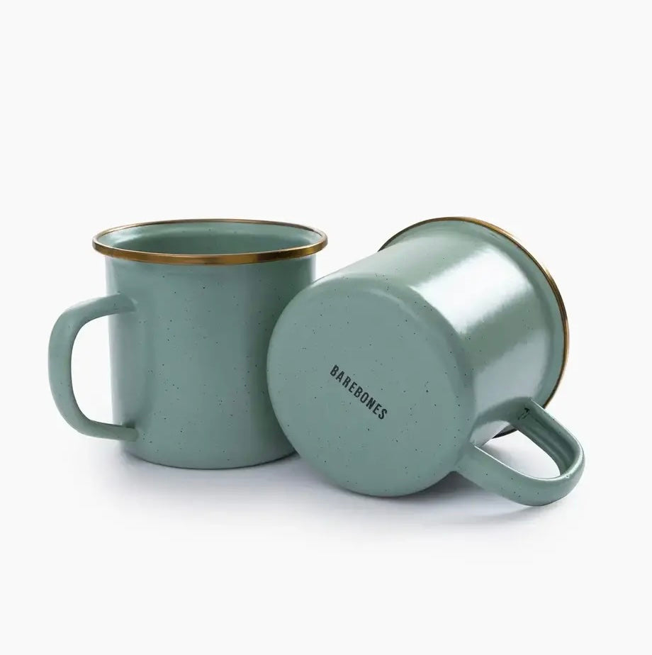 Set de 2 tasses en émail