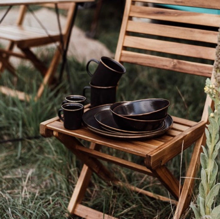 Set de 2 tasses en émail