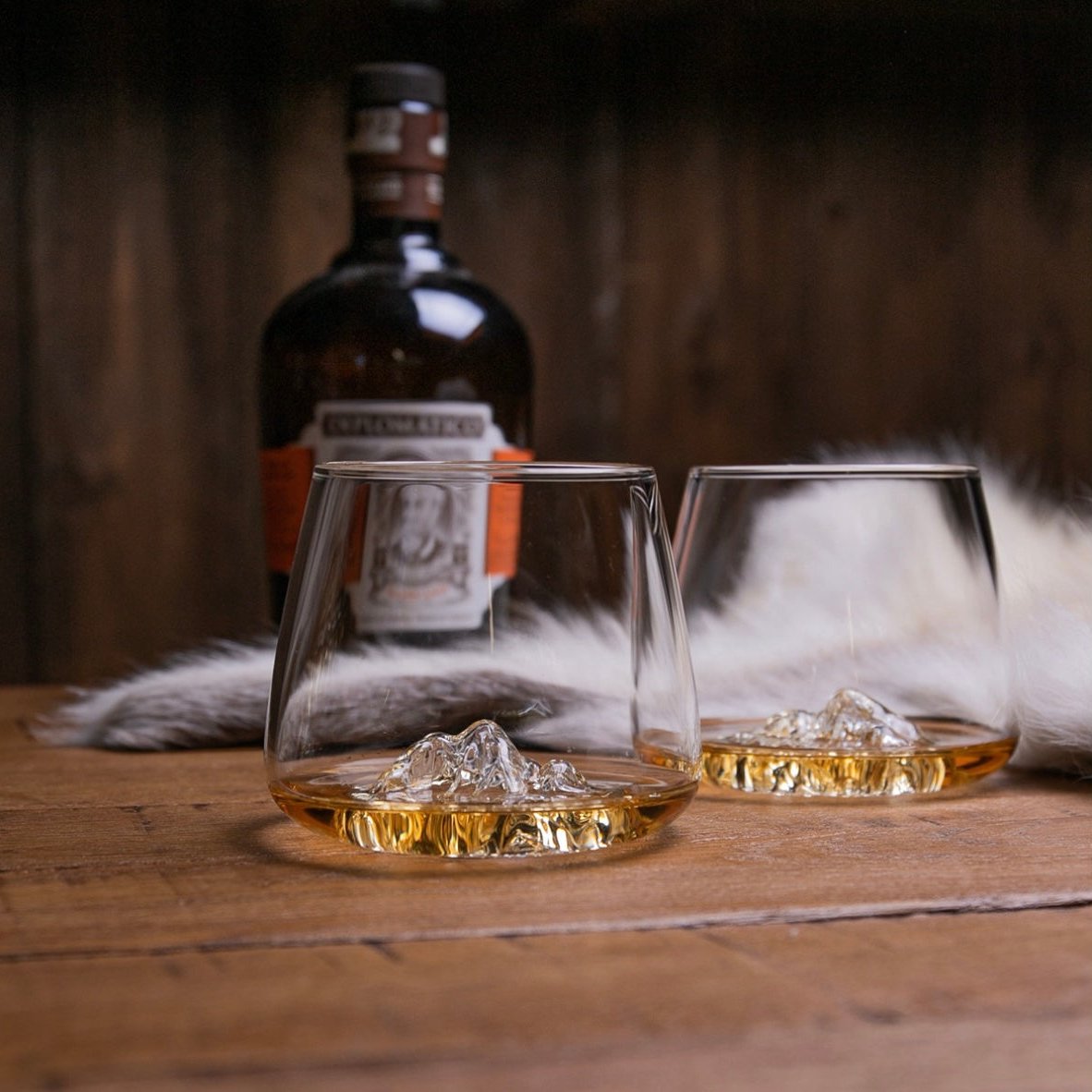 Set de 2 verres topographic: Everest & Mont Blanc