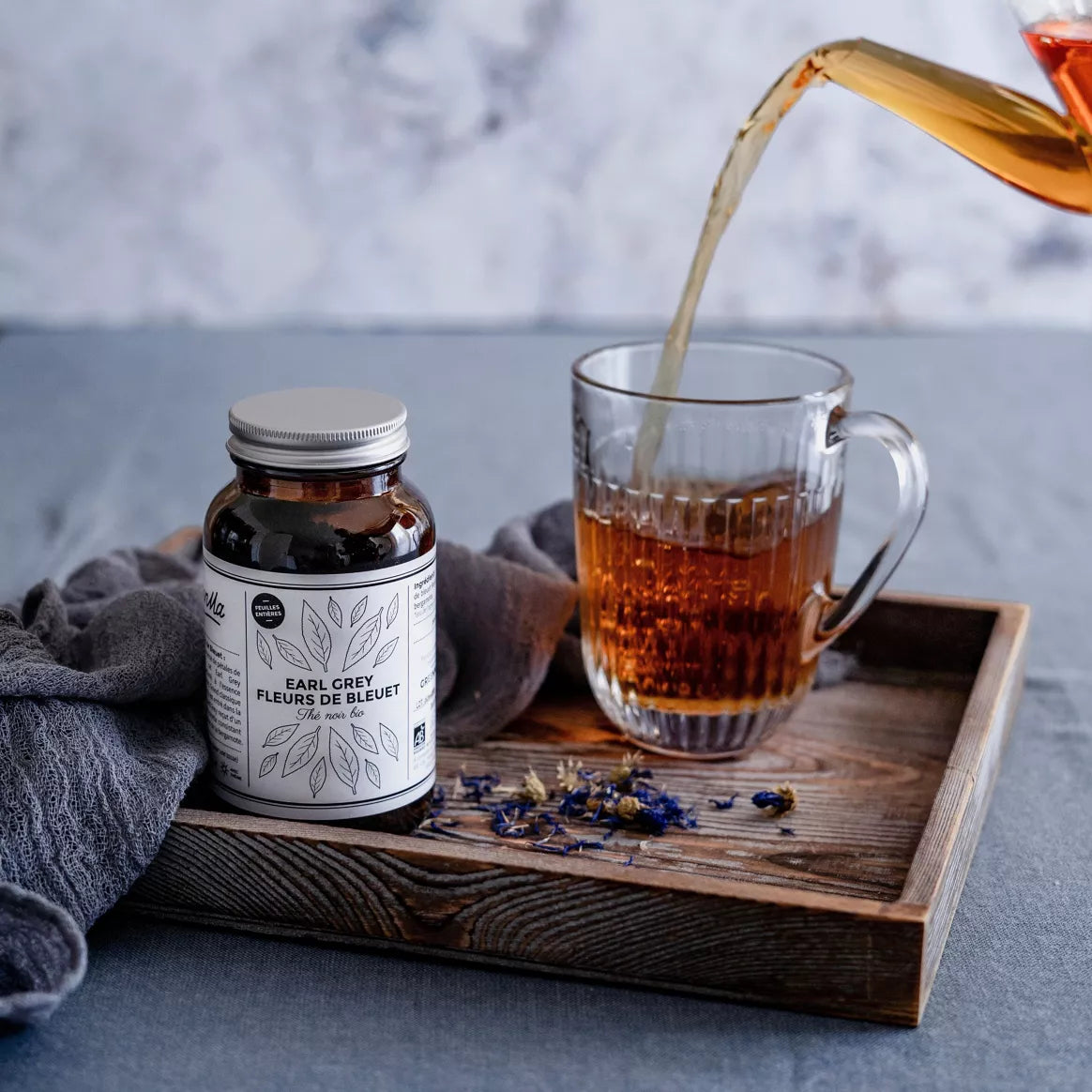 Thé noir EARL GREY fleurs de bleuet